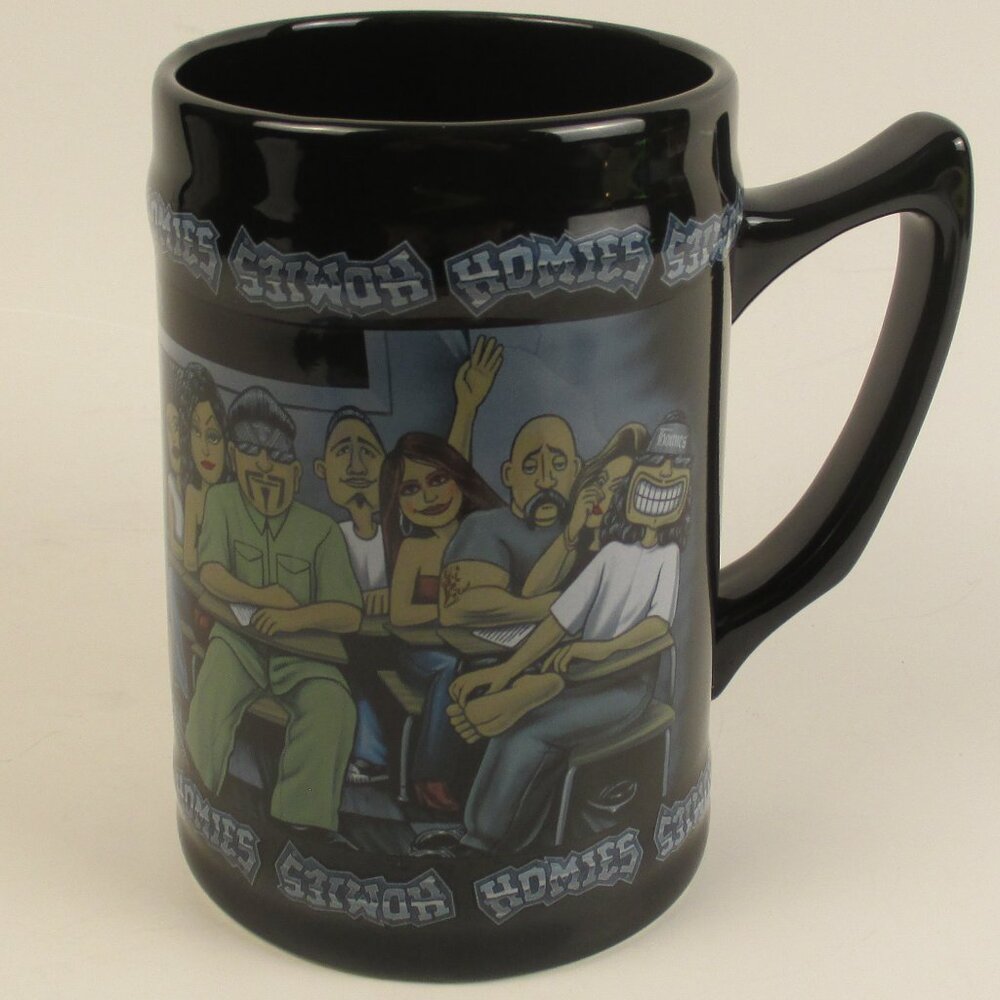 Homies NECA Ceramic Black Coffee Mug (D. Gonzales 2003 Edition) - GUC